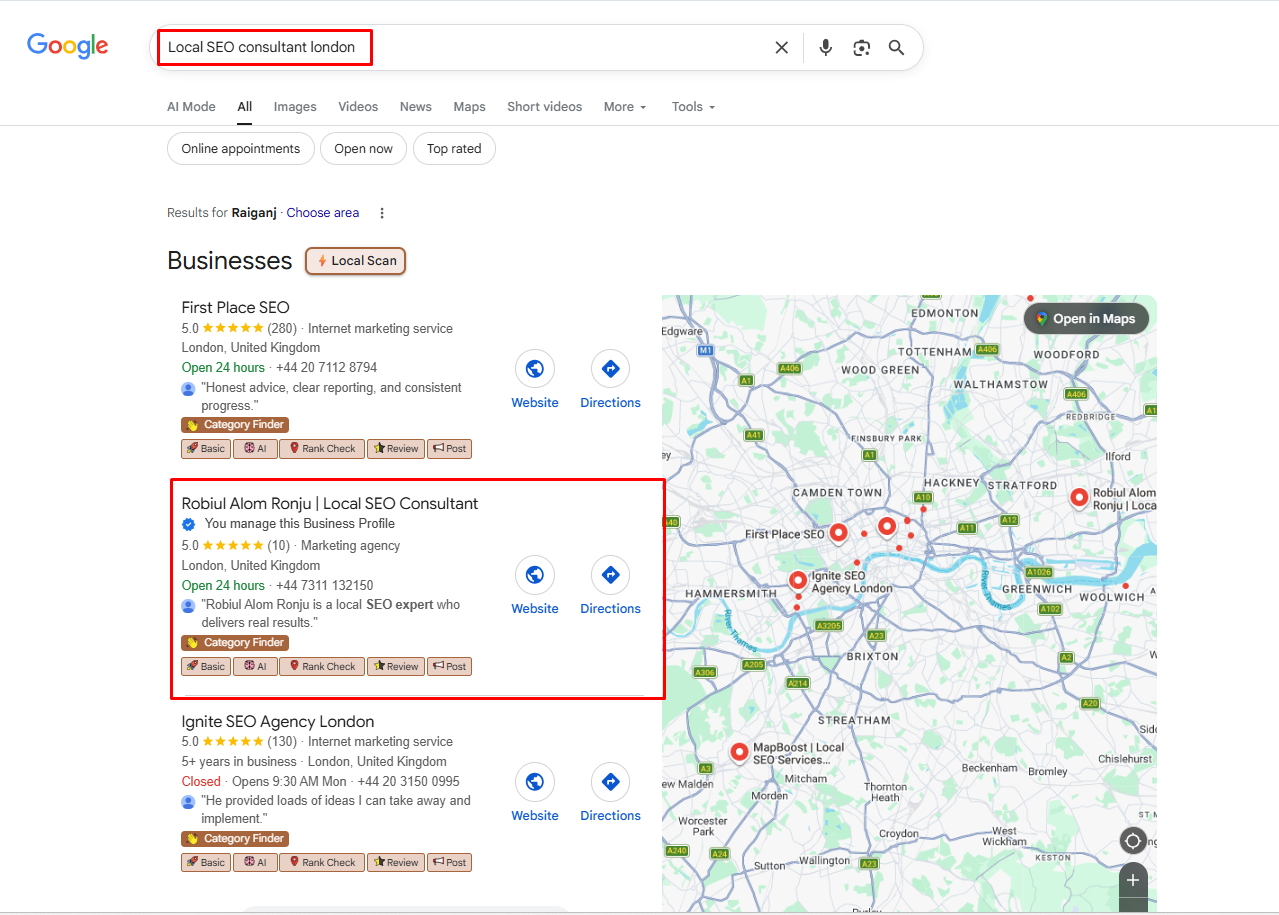 Local SEO Service - Robiul Alom Ronju