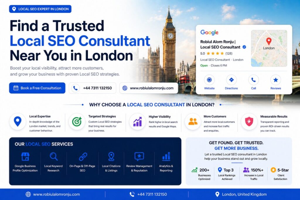 Find a Trusted Local SEO Consultant Near You in London